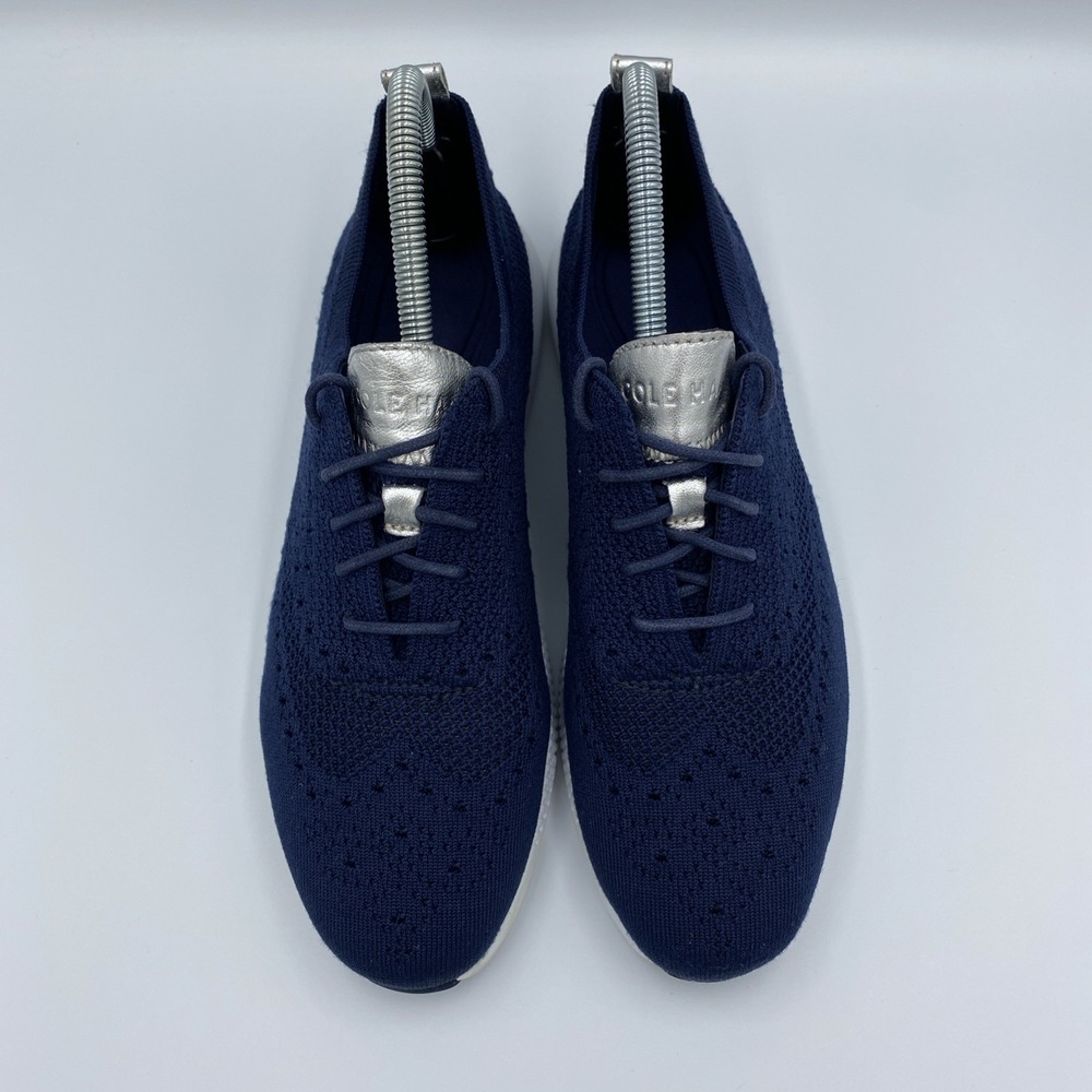 Cole Haan 2.ZEROGRAND Stitchlite Wingtip Oxfords Women's 8.5B Marine Blue W10586 - Picture 4 of 8